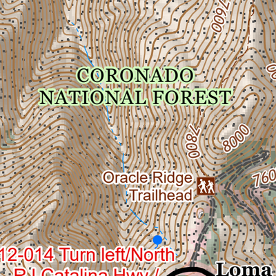 ANST Topo Map 12-1/11-4 Oracle Ridge 1 Preview 2