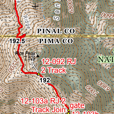 ANST Topo Map 12-2 Oracle Ridge 2 Preview 2
