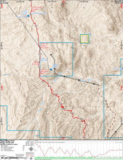 Arizona Trail Association ANST Topo Map 14-2 Black Hills 2 a digital map