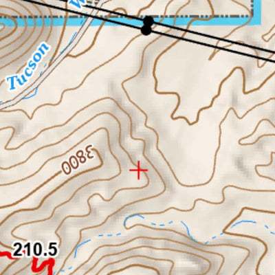 Arizona Trail Association ANST Topo Map 14-2 Black Hills 2 a digital map