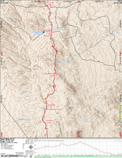 Arizona Trail Association ANST Topo Map 14-3 Black Hills 3 a digital map