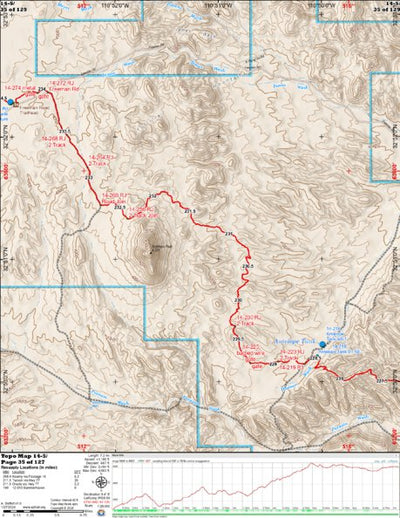 Arizona Trail Association ANST Topo Map 14-5 Black Hills 5 a digital map