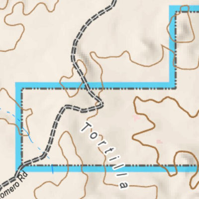 Arizona Trail Association ANST Topo Map 15-1/14-6 Tortilla Mountains 1 a digital map