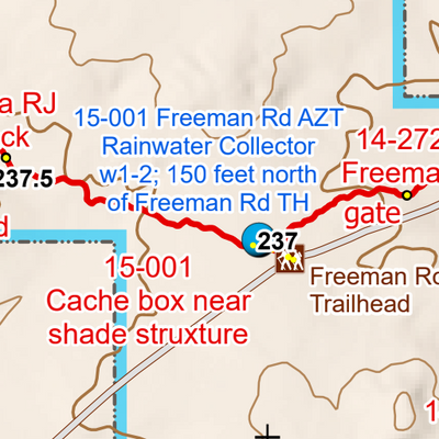 ANST Topo Map 15-1/14-6 Tortilla Mountains 1 Preview 3