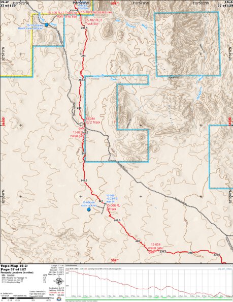 Arizona Trail Association ANST Topo Map 15-2 Tortilla Mountains 2 a digital map