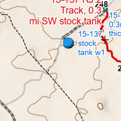Arizona Trail Association ANST Topo Map 15-3 Tortilla Mountains 3 a digital map
