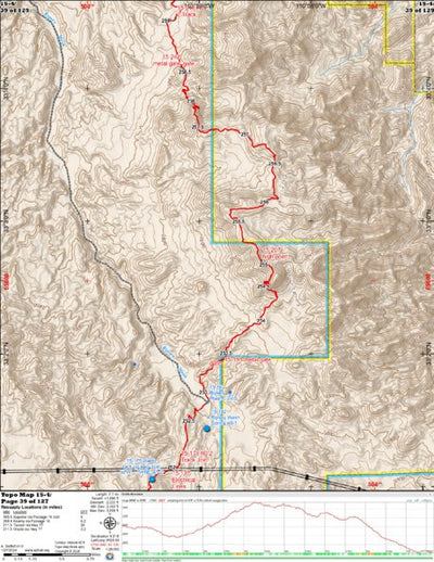 Arizona Trail Association ANST Topo Map 15-4 Tortilla Mountains 4 a digital map