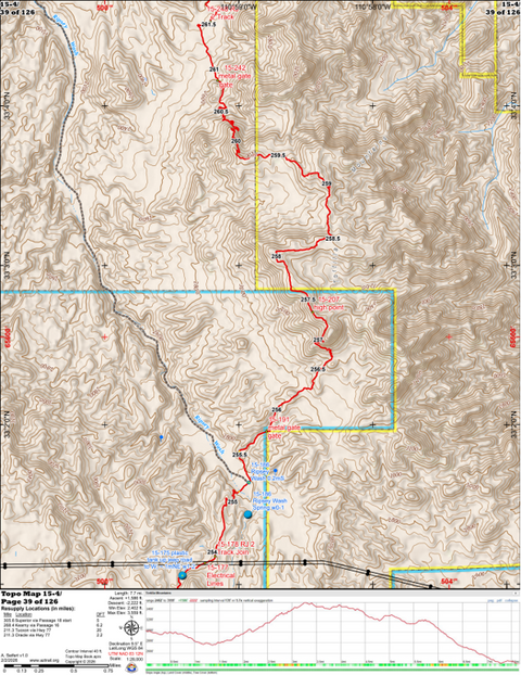 ANST Topo Map 15-4 Tortilla Mountains 4 Preview 1