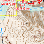 ANST Topo Map 16-1/15-5 Gila River Canyons 1 Preview 2