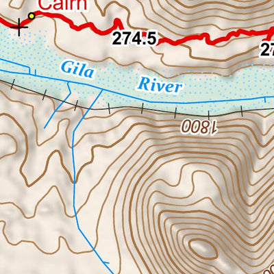 ANST Topo Map 16-2 Gila River Canyons 2 Preview 2