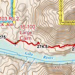 ANST Topo Map 16-2 Gila River Canyons 2 Preview 2