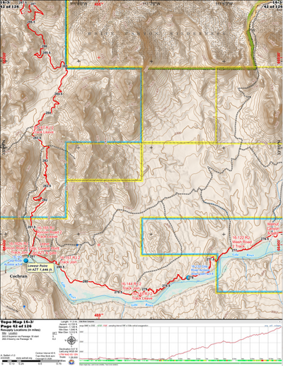 ANST Topo Map 16-3 Gila River Canyons 3 Preview 1