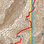 Arizona Trail Association ANST Topo Map 17-1/16-4 Alamo Canyon a digital map
