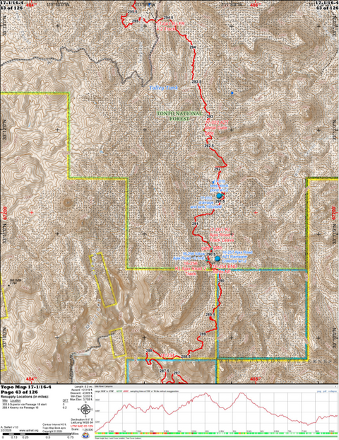 ANST Topo Map 17-1/16-4 Alamo Canyon Preview 1