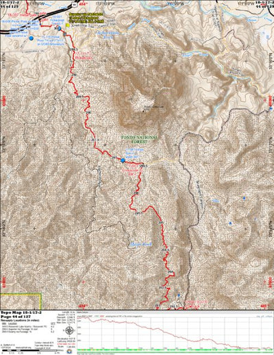 Arizona Trail Association ANST Topo Map 18-1/17-2 Reavis Canyon 1 a digital map