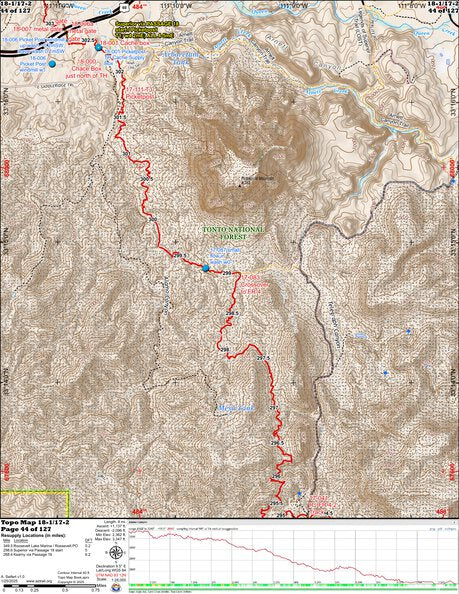 ANST Topo Map 18-1/17-2 Reavis Canyon 1 Preview 1