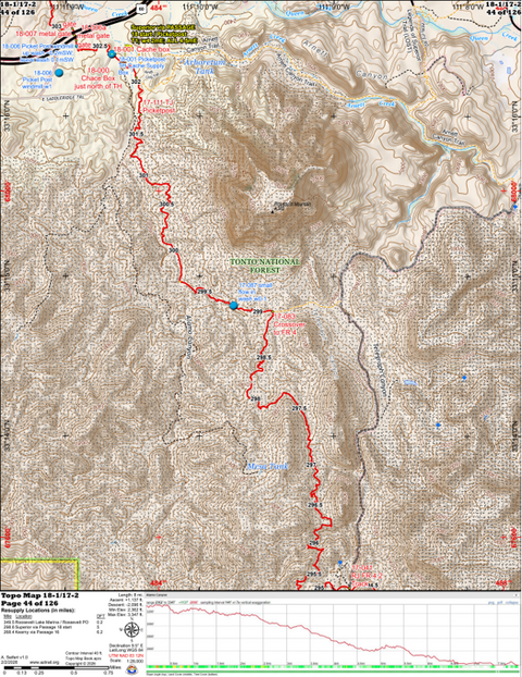 ANST Topo Map 18-1/17-2 Reavis Canyon 1 Preview 1