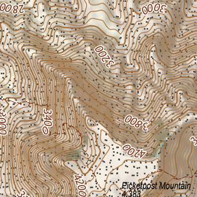ANST Topo Map 18-1/17-2 Reavis Canyon 1 Preview 3