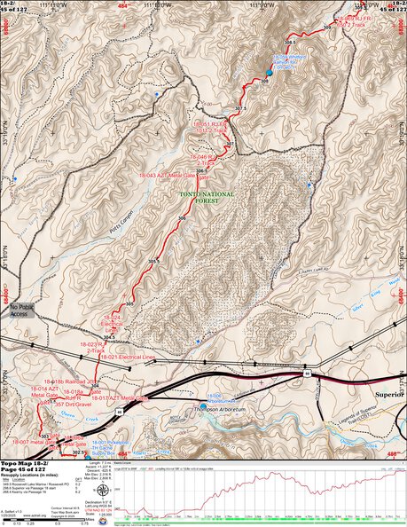 ANST Topo Map 18-2 Reavis Canyon 2 Preview 1