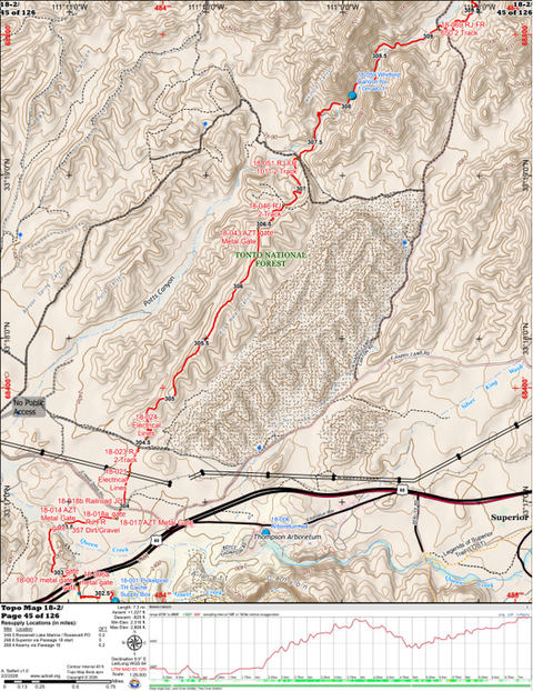 ANST Topo Map 18-2 Reavis Canyon 2 Preview 1