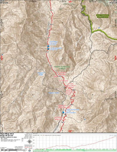 Arizona Trail Association ANST Topo Map 18-3 Reavis Canyon 3 a digital map