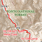 ANST Topo Map 18-3 Reavis Canyon 3 Preview 2