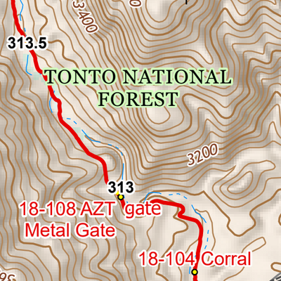 ANST Topo Map 18-3 Reavis Canyon 3 Preview 2