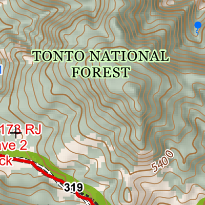 ANST Topo Map 19-1/18-4 Superstition Wilderness 1 Preview 2