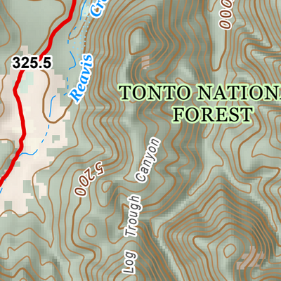 ANST Topo Map 19-2 Superstition Wilderness 2 Preview 2