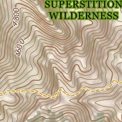 ANST Topo Map 19-3 Superstition Wilderness 3 Preview 2