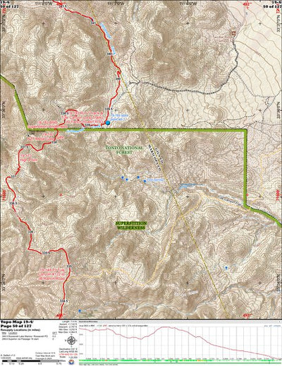 ANST Topo Map 19-4 Superstition Wilderness 4 Preview 1
