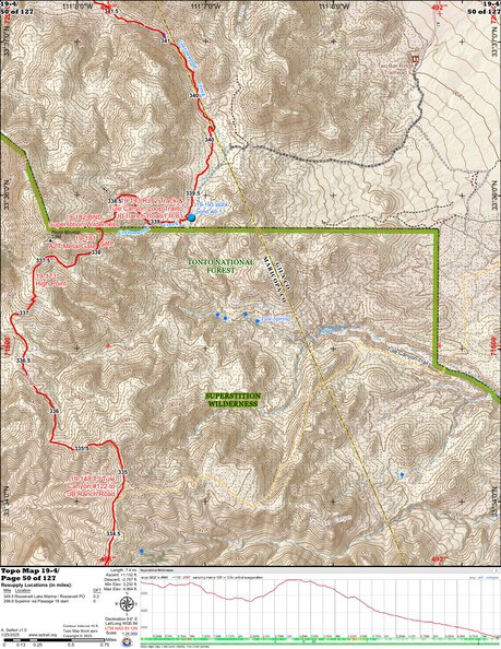 ANST Topo Map 19-4 Superstition Wilderness 4 Preview 1