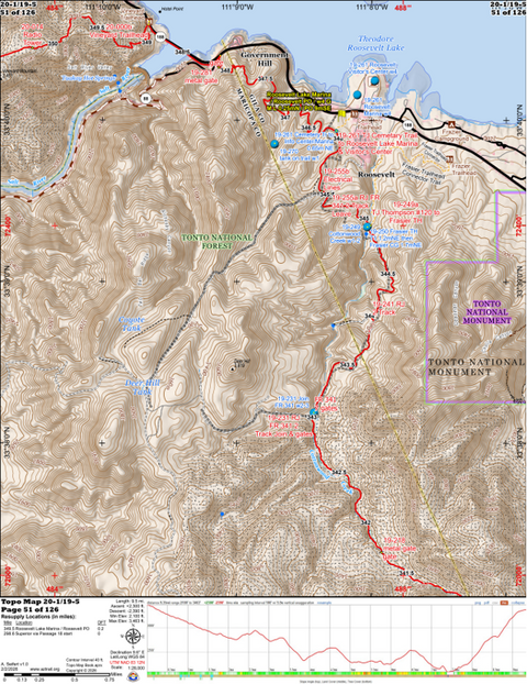 ANST Topo Map 20-1/19-5 Four Peaks 1 Preview 1