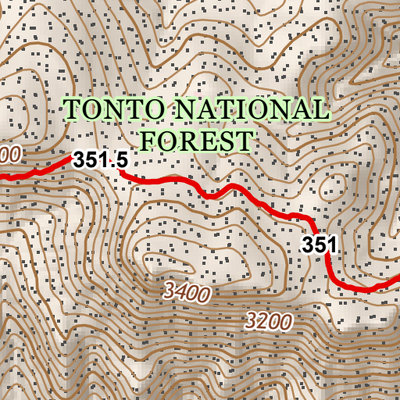 ANST Topo Map 20-2 Four Peaks 2 Preview 2