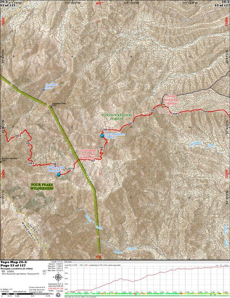 ANST Topo Map 20-3 Four Peaks 3 Preview 1