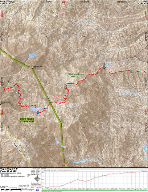 ANST Topo Map 20-3 Four Peaks 3 Preview 1
