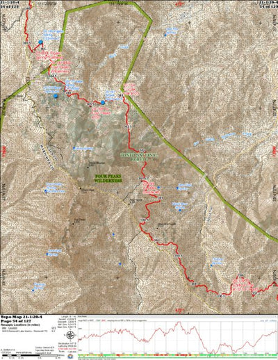 Arizona Trail Association ANST Topo Map 21-1/20-4 Pine Mountain 1 a digital map