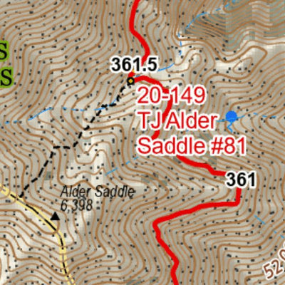 Arizona Trail Association ANST Topo Map 21-1/20-4 Pine Mountain 1 a digital map