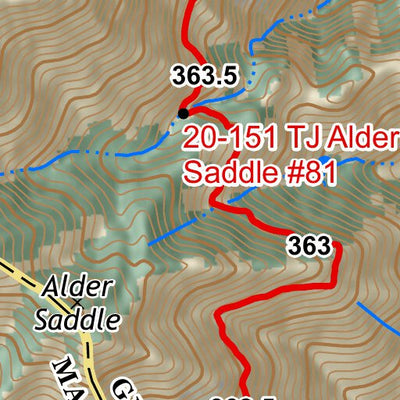 Arizona Trail Association ANST Topo Map 21-1/20-4 Pine Mountain 1 bundle exclusive
