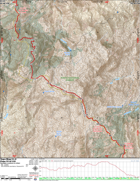 ANST Topo Map 21-2 Pine Mountain 2 Preview 1