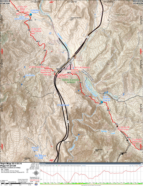 ANST Topo Map 22-1/21-4 Saddle Mountain 1 Preview 1