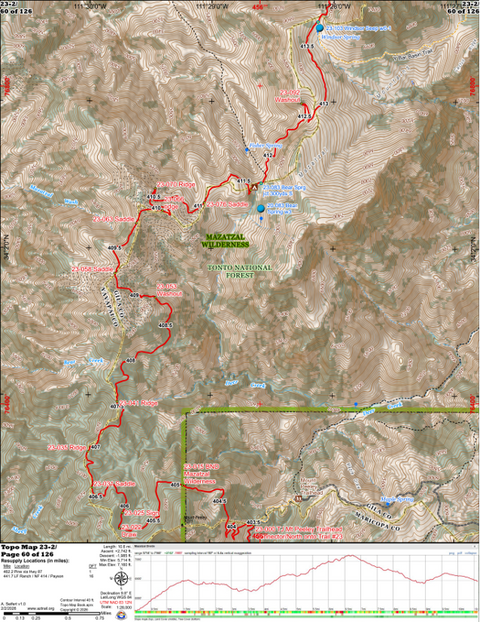 ANST Topo Map 23-2 Mazatzal Divide 2 Preview 1