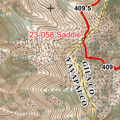 ANST Topo Map 23-2 Mazatzal Divide 2 Preview 3