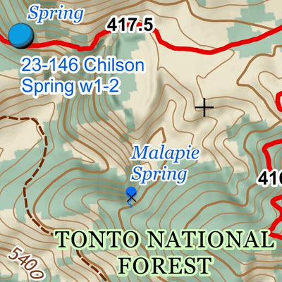 Arizona Trail Association ANST Topo Map 23-3 Mazatzal Divide 3 a bundle exclusive