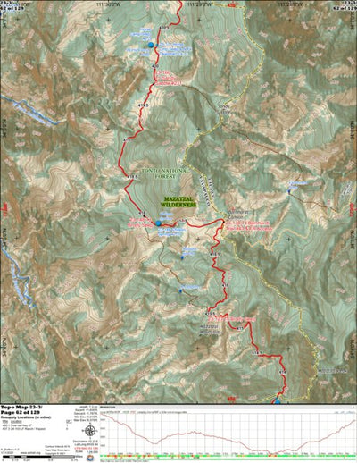 Arizona Trail Association ANST Topo Map 23-3 Mazatzal Divide 3 a bundle exclusive