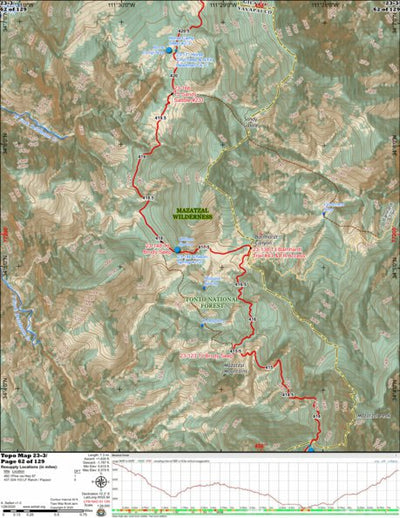 Arizona Trail Association ANST Topo Map 23-3 Mazatzal Divide 3 bundle exclusive