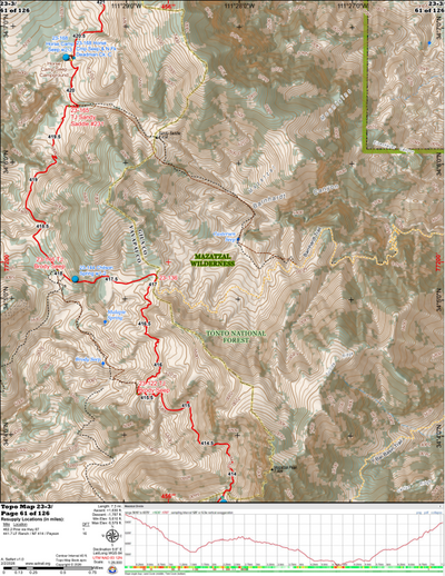 ANST Topo Map 23-3 Mazatzal Divide 3 Preview 1