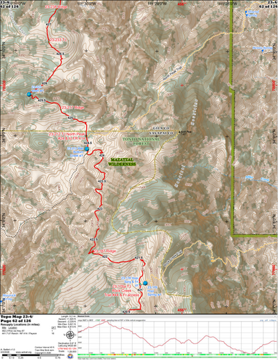 ANST Topo Map 23-4 Mazatzal Divide 4 Preview 1