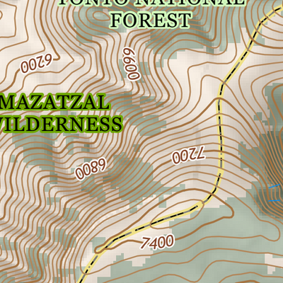 ANST Topo Map 23-4 Mazatzal Divide 4 Preview 2