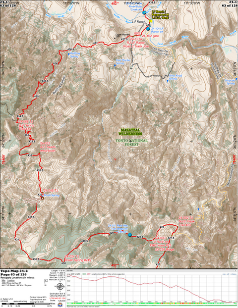 ANST Topo Map 24-1 Red Hills Preview 1